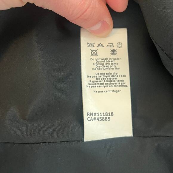 Michael Kors Virgin Wool Blend Double Breasted Blazer Black Size 10 - Picture 5 of 5